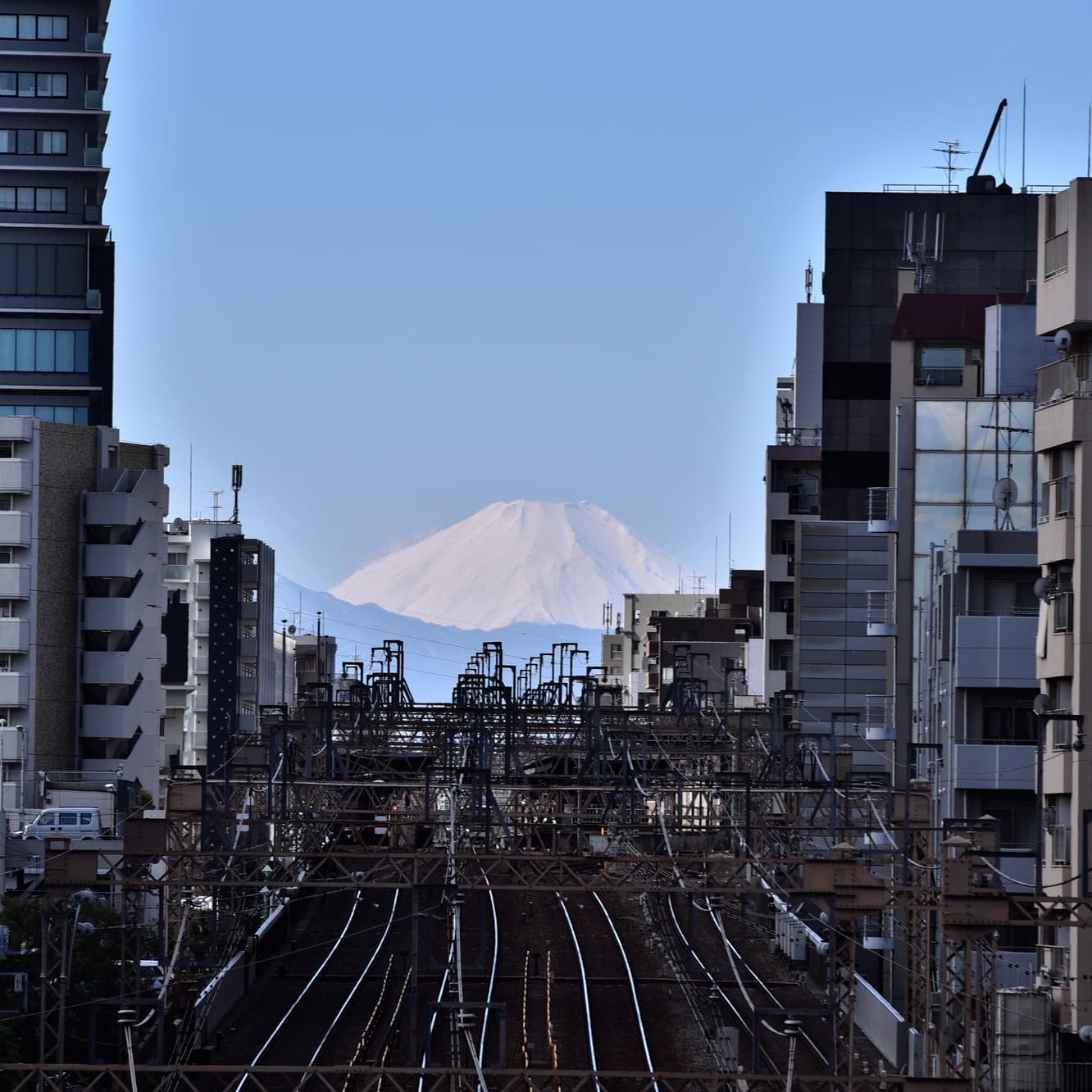 幡谷駅歩道橋から